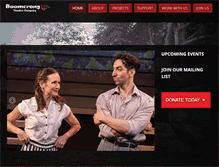 Tablet Screenshot of boomerangtheatre.org